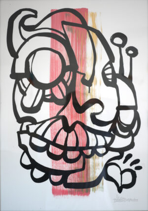 Touched – acryl on paper 2022