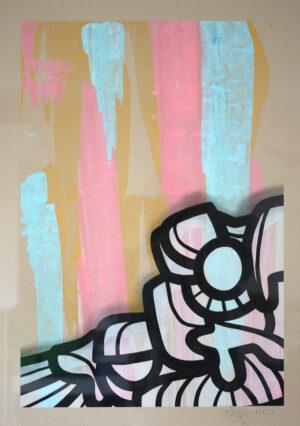 rising – acryl on paper 2022