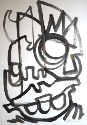 Energy Flow – china ink on paper A2 2022