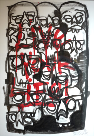 live your life – china ink on paper A2 2022