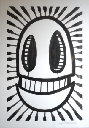 shining oibot – china ink on paper A2 2022