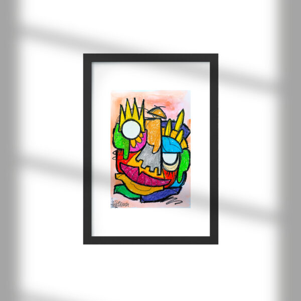 King Flow – Crayon on paper A3 2024_1