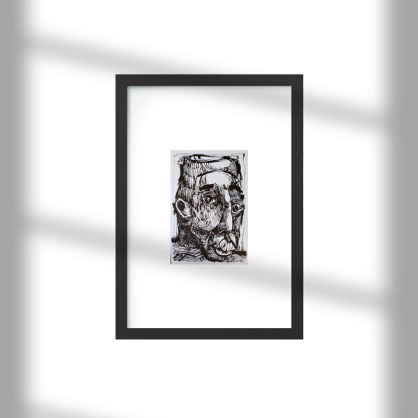 a dreamers gaze – ink on paper A4 2025_1