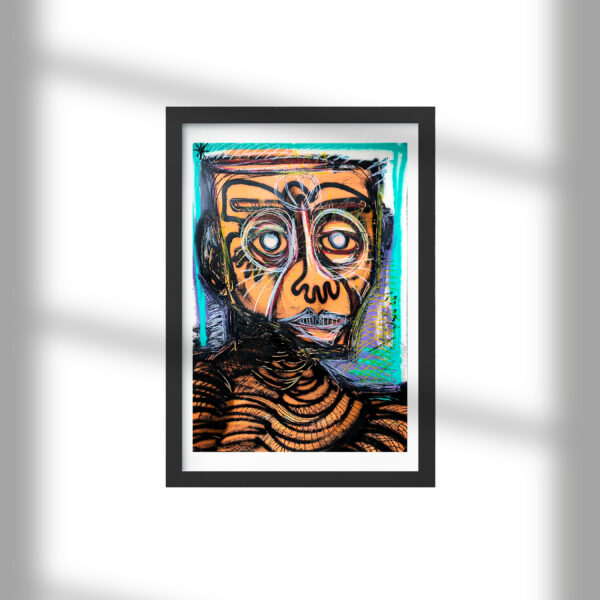 carved emotions of a starting point – mixed media on paper A2 2025 alt_1