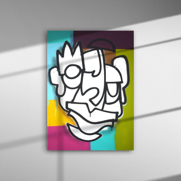 Retro 1 – acrylics on canvas 50×70 wall